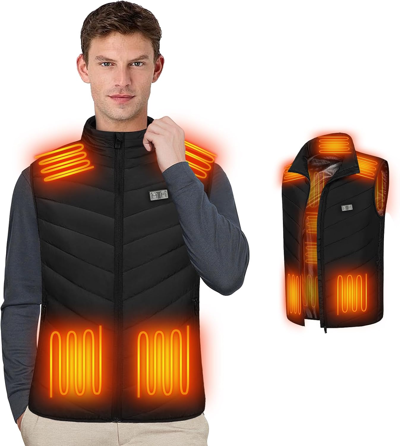 Journeyside Heated Vest for Men and Women, Electric Heated Jacket for