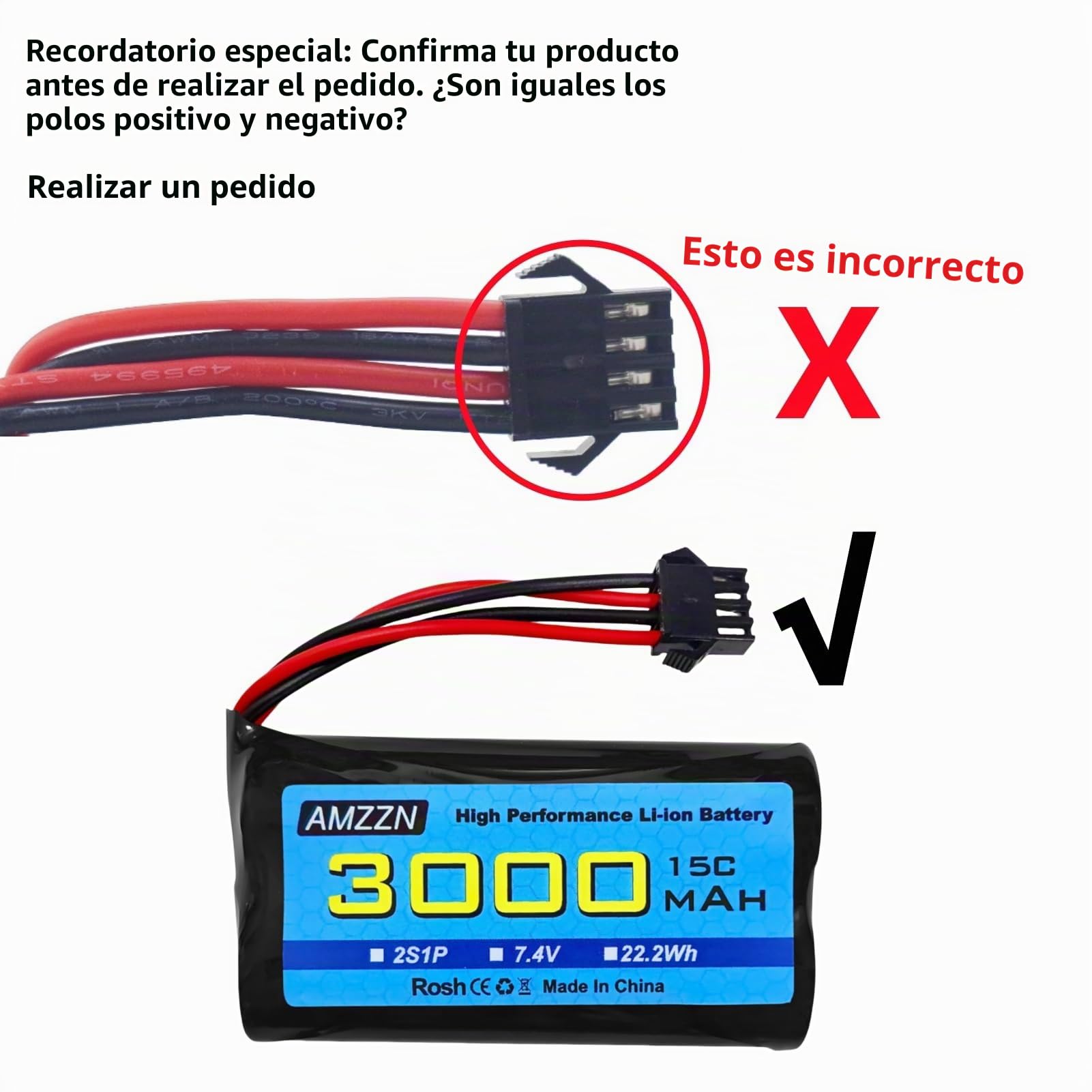 2 Unidades 7.4V 3000mAh 15C 2S SM-4P Enchufe Li Ion batería con Cargador USB para EC08 DE85 RC Coche, camión RC Barco Mando a Distancia dron ingeniería vehículo batería de Reserva