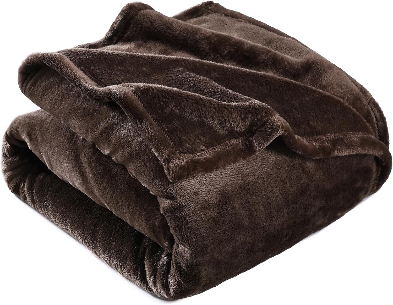 Brown Fleece Throw Blanket for Couch Sofa, Soft Warm Fuzzy Cozy Blankets for Women Men Gift, Plush Microfiber Flannel Blanket Suitable for All Seasons, 50x60 Inches - Image 7