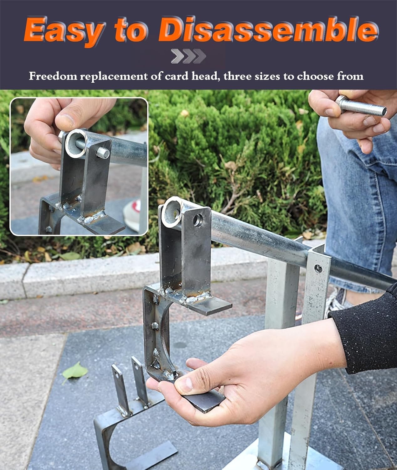 Tree Root Extraction Tool - Adjustable C-Claw Post & Stump Puller for Various Sizes (Clip 9cm/3.5in) - Efficient Root Removal, Heavy-Duty Design, Easy to Use