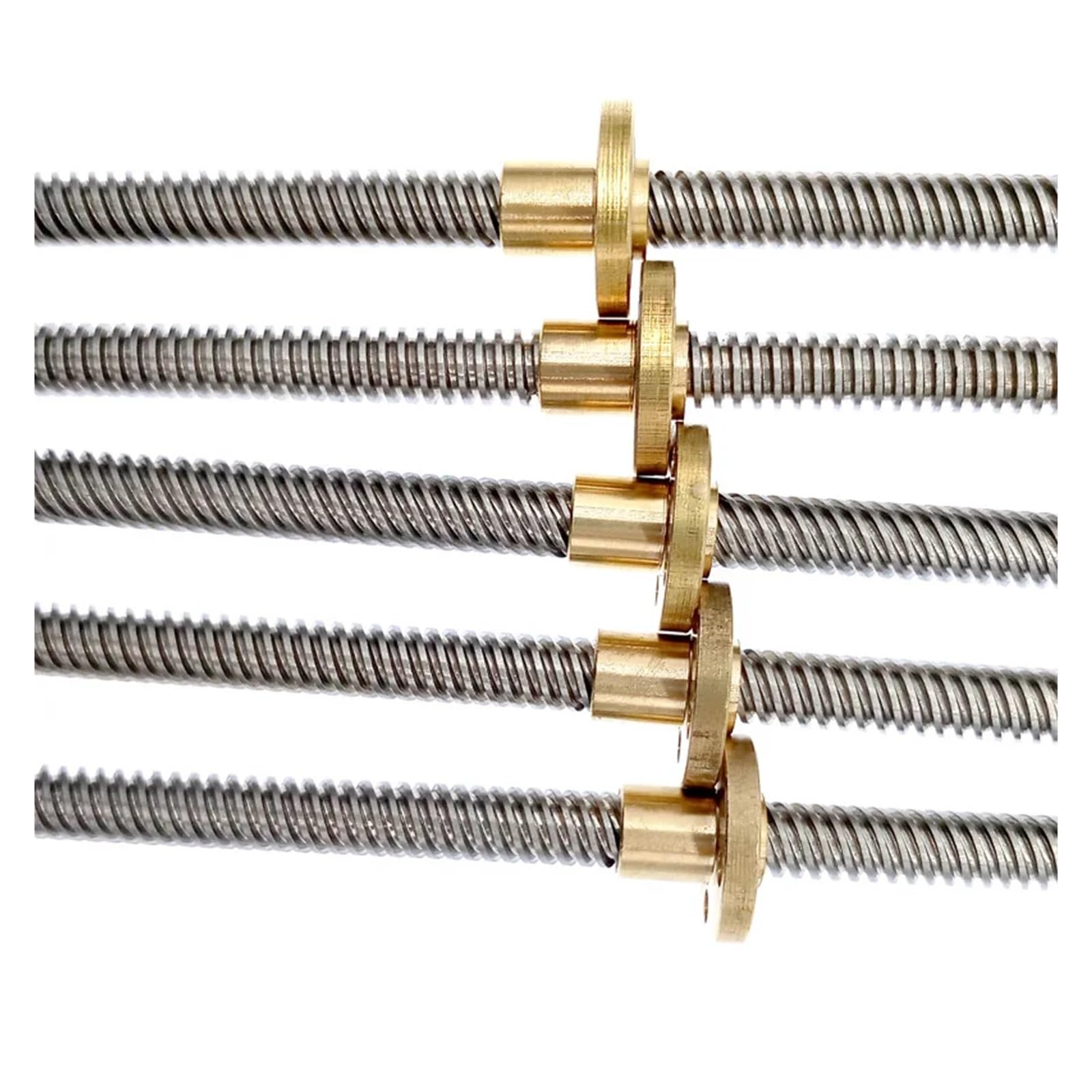 Vis à billes CNC à mouvement linéaire Vis Mère T8 600 Mm, Guide Linéaire For Imprimantes 3D, Pièces Avec Écrou(Helical pitch 10mm)