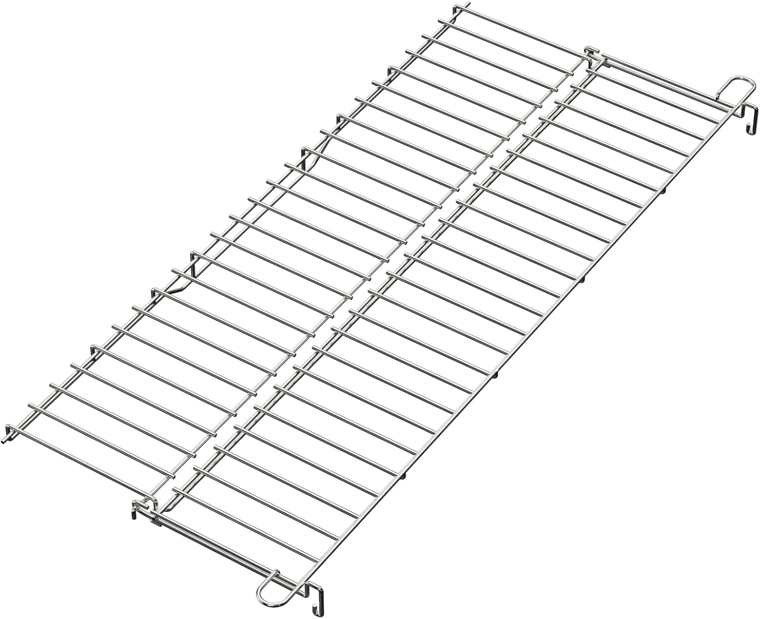 (Incomplete)SafBbcue 66044 Warming Rack Upgrade Genesis II 300 Replacement for Genesis II E310 E315 E325 E330 S310 S-335 S345 Grill Parts Duble Warming Grates for Weber 61000001 61016201 25-3/4\" Lx 6\"W X 2\" H Silver