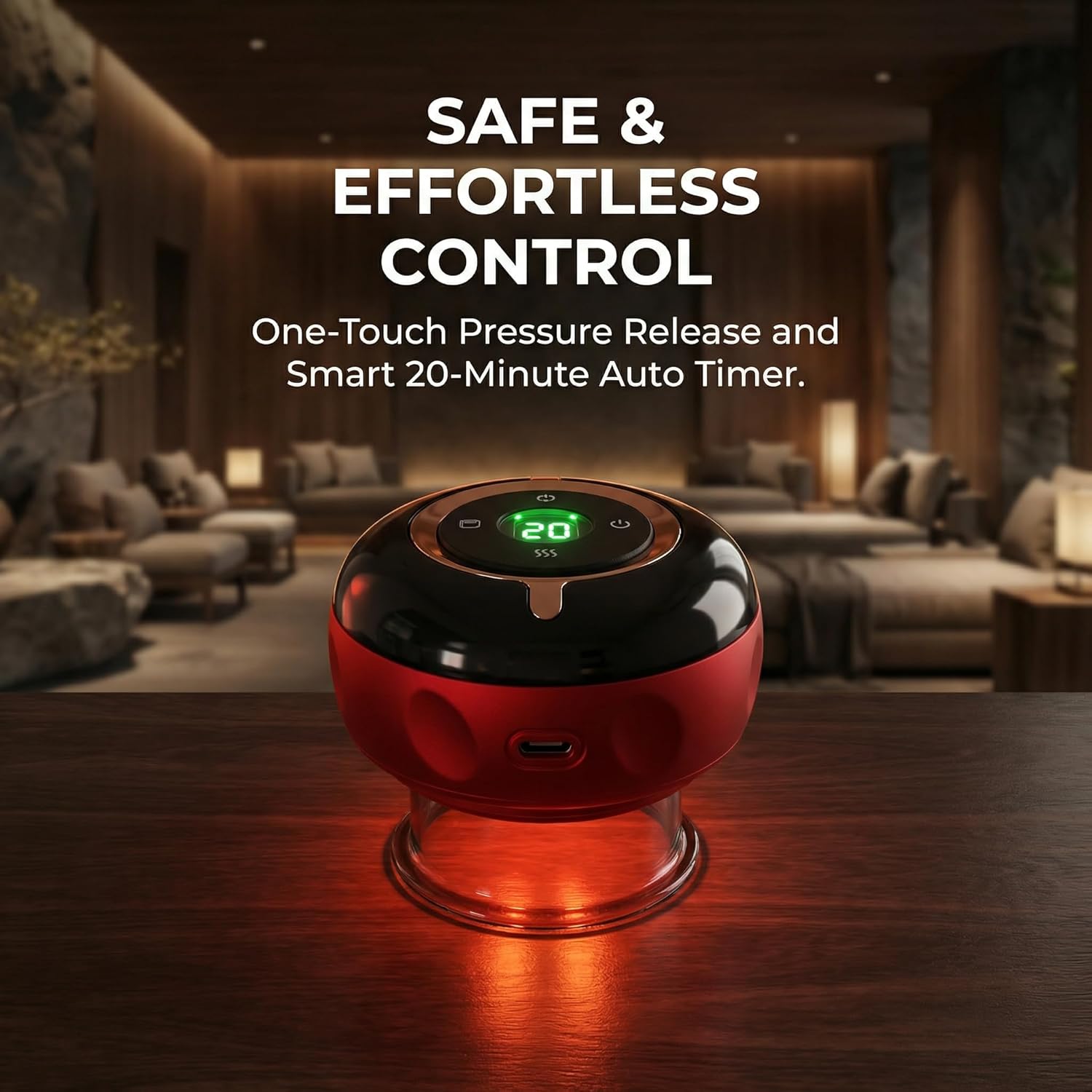 Smart Cupping Therapy Kit Massage,4-in-1 Electric Massage Cupping Set with 12-Level Heat Settings for Muscle Relaxation and Tension,Shoulder Portable Home Use,Gifts for Women, Men - Image 2