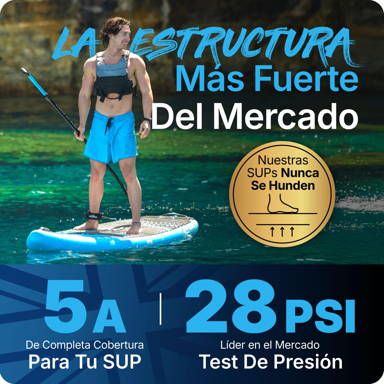 Bluefin Cruise 10'8 - Tabla de Paddle Hinchable | Paquete y Accesorios Premium Sup | Almohadilla Antideslizante y Ligera | Tabla de Remo de Surf Todoterreno de 6 Pulgadas de Grosor | Tabla de pie