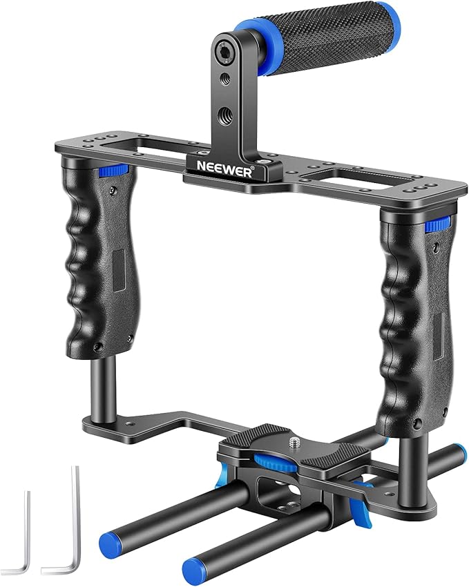 Gabbia Metallo Per Insta360 X3 - Lega Alluminio, Con Doppio Attacco Freddo, Per Accessori Vlog - Foto 3