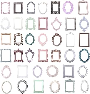 40pcs Junk Journal Stickers,Scrapbook Frames,Scrapbook Embellishments,Vi...