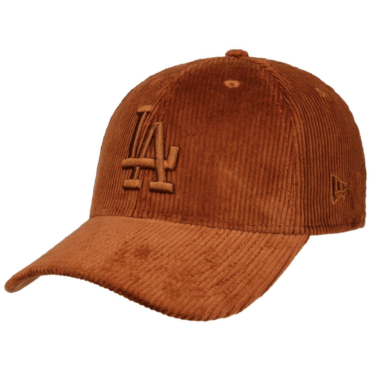 New Era 39Thirty Corduroy Dodgers CapEra Baseball Cap Curved Brim (M/L - Light Brown)