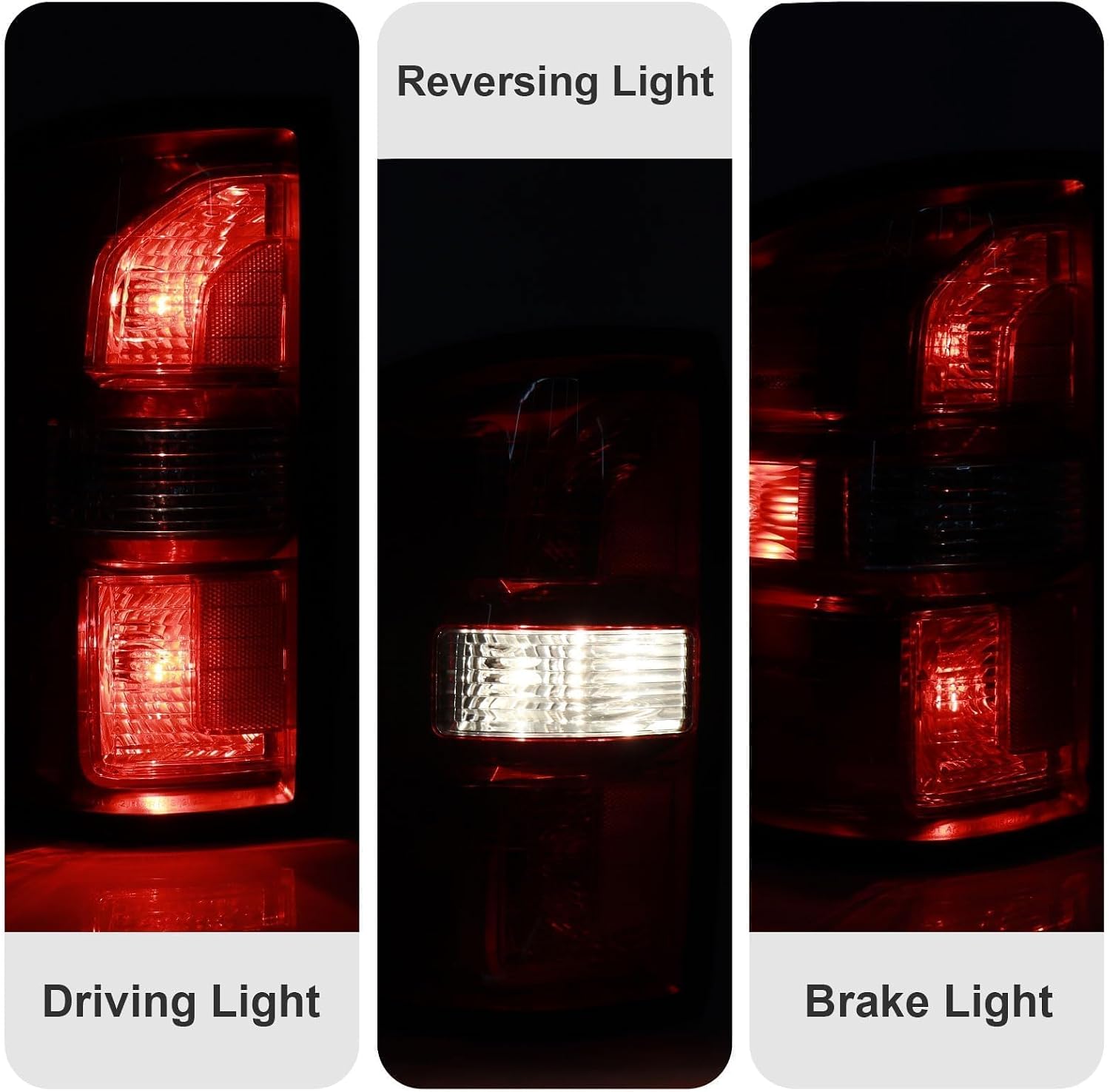 Tail Lights Assembly Compatible with 2014 2015 GMC Sierra 1500 2500HD 3500HD OE Style Left Driver Side Rear Light Taillights Replacement for 23424737