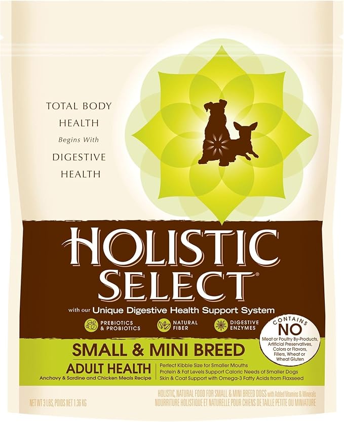 Holistic Select Natural Dry Small Breed Dog Food, Anchovy