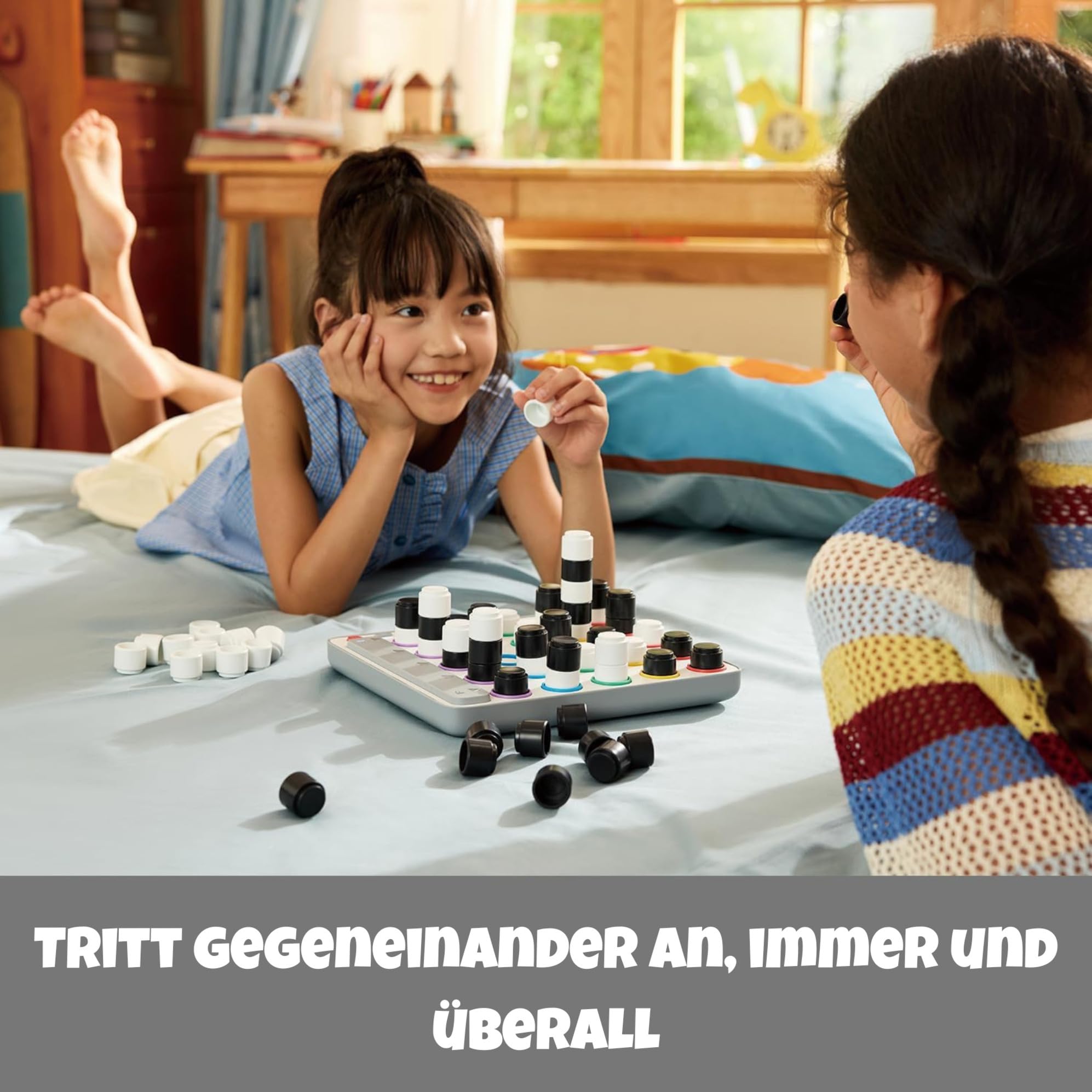 GiiKER Smart Four, 3D-KI-gestütztes 4-Gewinnt-Spiel, Strategie-Brettspiele mit integriertem Schiedsrichter für 1 2 Spieler, Reisespiele für Kinder ab 6 12 Jahren
