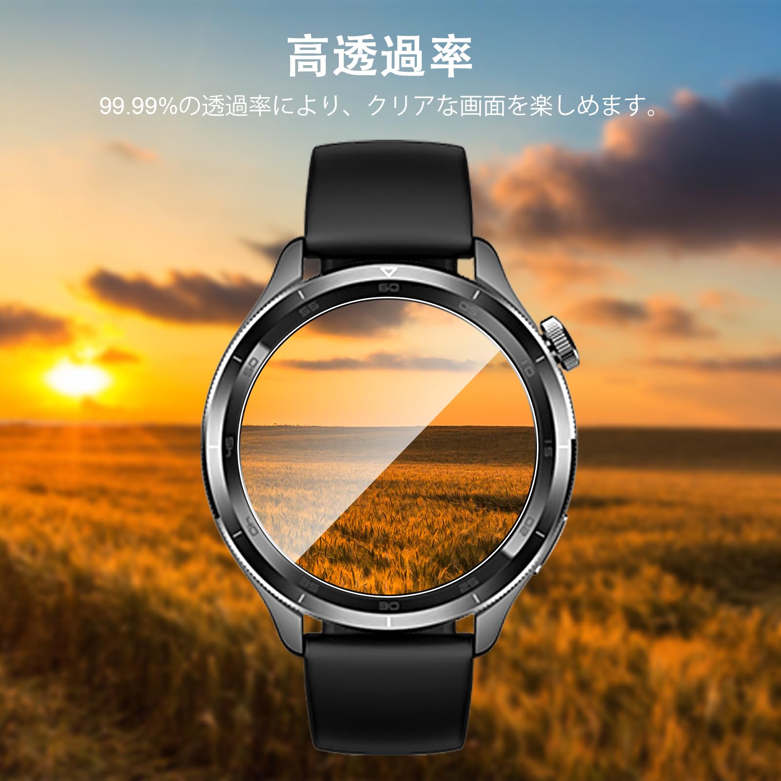 Amazon.co.jp: 【4枚セット】For Xiaomi Watch S4 フィルム ガラス 
