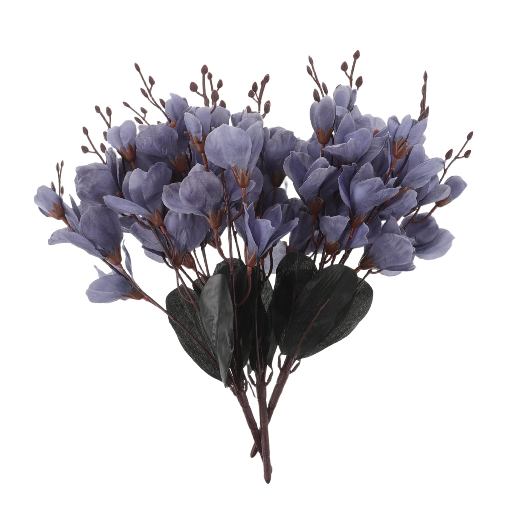 Ramas de magnolia artificial azul para transformar la decoración de habitaciones sin mantenimiento