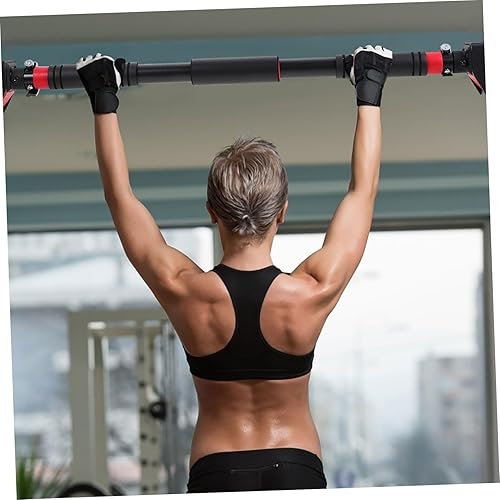 Miniatura 8 de BESPORTBLE 1 barra de dominadas montada en la pared para gimnasio en casa, entrenamiento muscular, fácil instalación, agarre ergonómico para