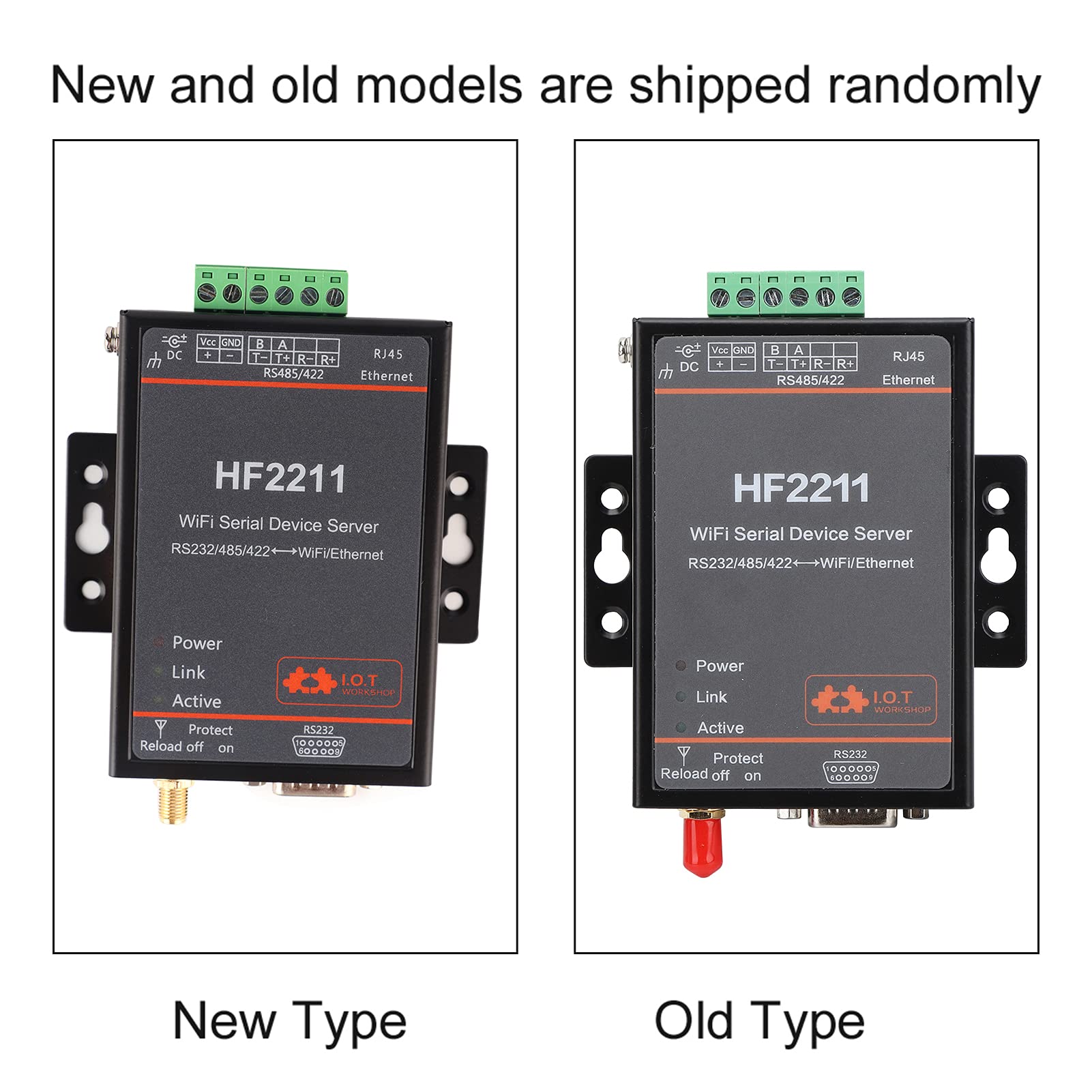 Servidor serie RS232 / 485/422 a WIFI Ethernet DTU Comunicación de red 5-36VDC HF2211