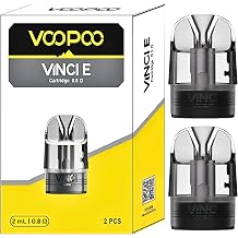 VOOPOO VINCI E Pod [0.8 ohm | 12w - 18w] 2 Pack - WORKS WITH VINCI E80, VINCI E120, and Argus E40 Kits - Top-Fill, MTL Vaping - Nicotine Free