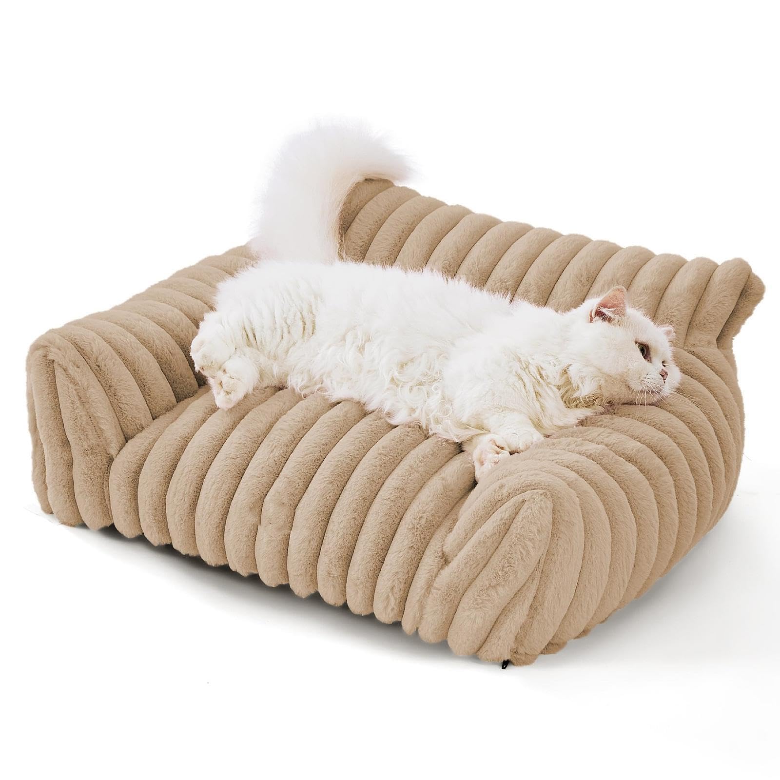 Siège Auto Pour Petit Chien – Avec Harnais De Sécurité, Coussin Moelleux – Pour Voiture, Maison, Beige