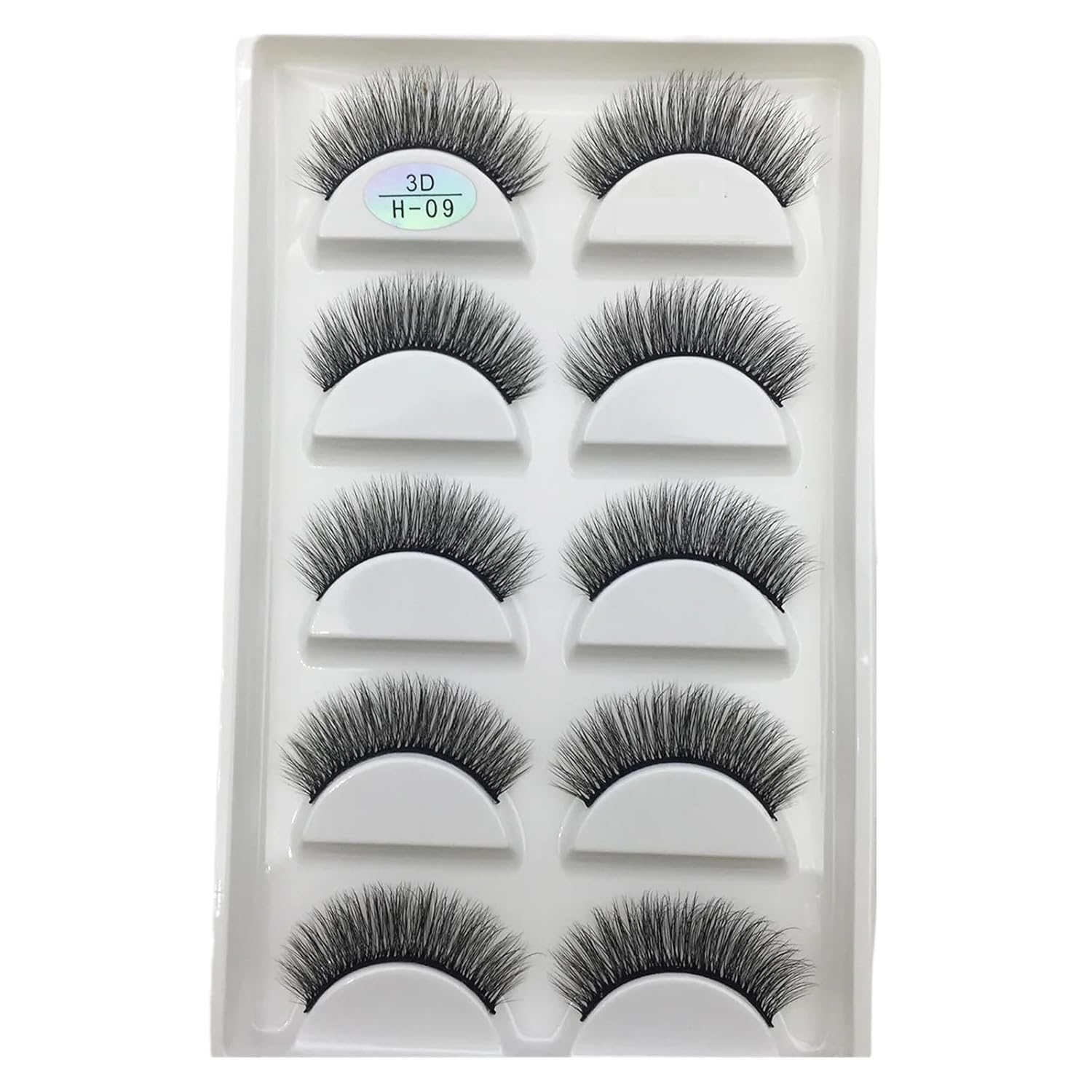 UAMOU 16 Style 10 50 Boxes 3D Mink Lashes Natural Cross False Eyelashes Long Messy Makeup Eye Lashes