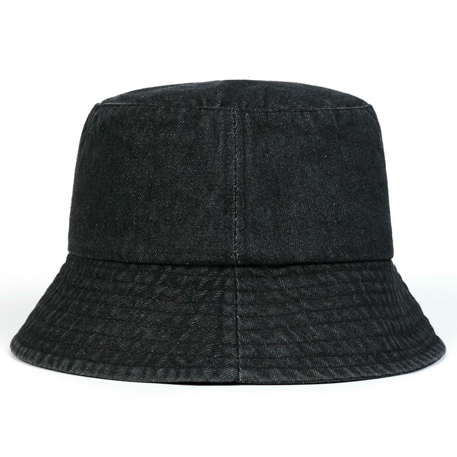 Kapelusz typu bucket unisex lekka deska jednolity kolor dżinsowe czapki wędkarskie czapki outdoorowe na co dzień czapka z filtrem przeciwsłonecznym