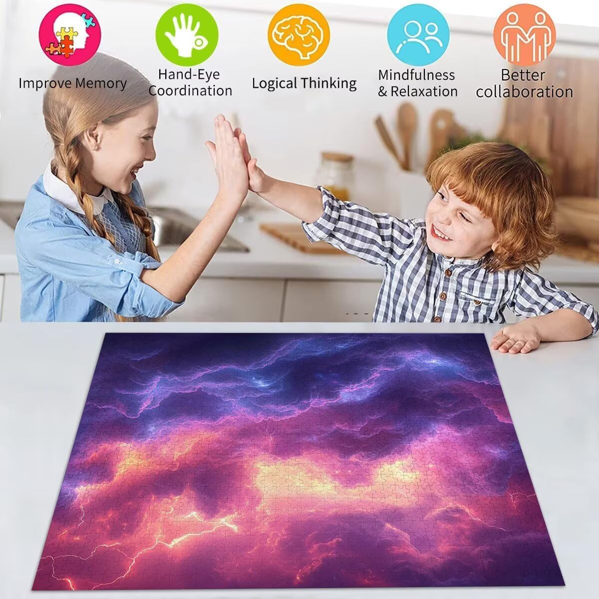 Puzzle Erwachsene 2000 Teile Traum Himmel Educa Jigsaw für Kinder ab 8 Jahren Mädchen Jungen, Erwachsene Impossible Klassische Puzzles Schwer, Anspruchsvoll Spielspaß, Als Geschenke 70x99cm t-720