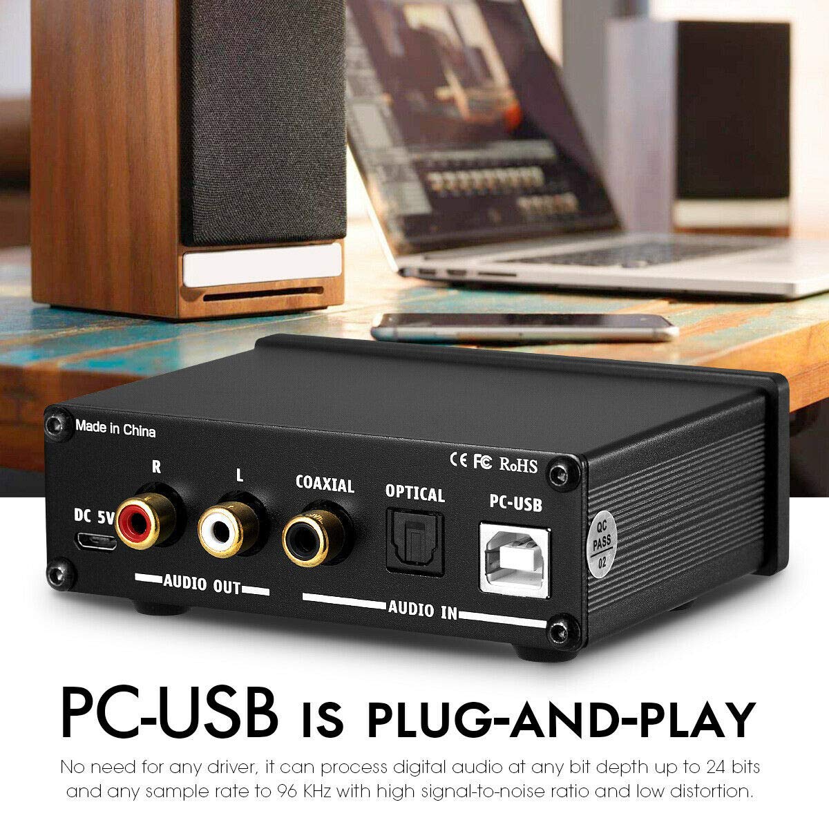 Frее Shірріng Ovеr $50 DAC Digital to Analog Converter Decoder USB Coaxial Optical Headphone Amp Nobsound Q3 Tор Brаndѕ DAC Digital to Analog Converter Decoder USB Coaxial Optical Headphone Amp Nobsound Q3