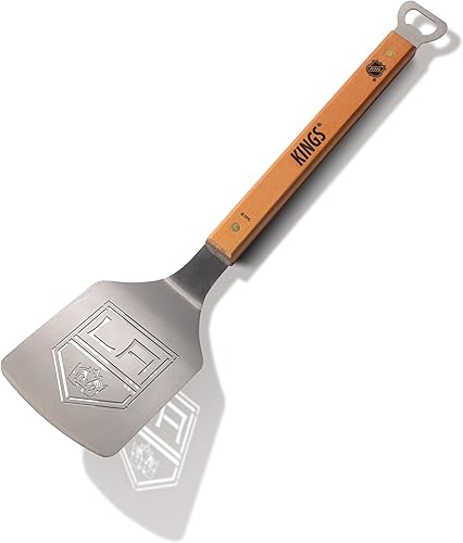 YouTheFan NHL Classic Series Sportula Espátula de logotipo de acero inoxidable con corte láser, de 18 pulgadas