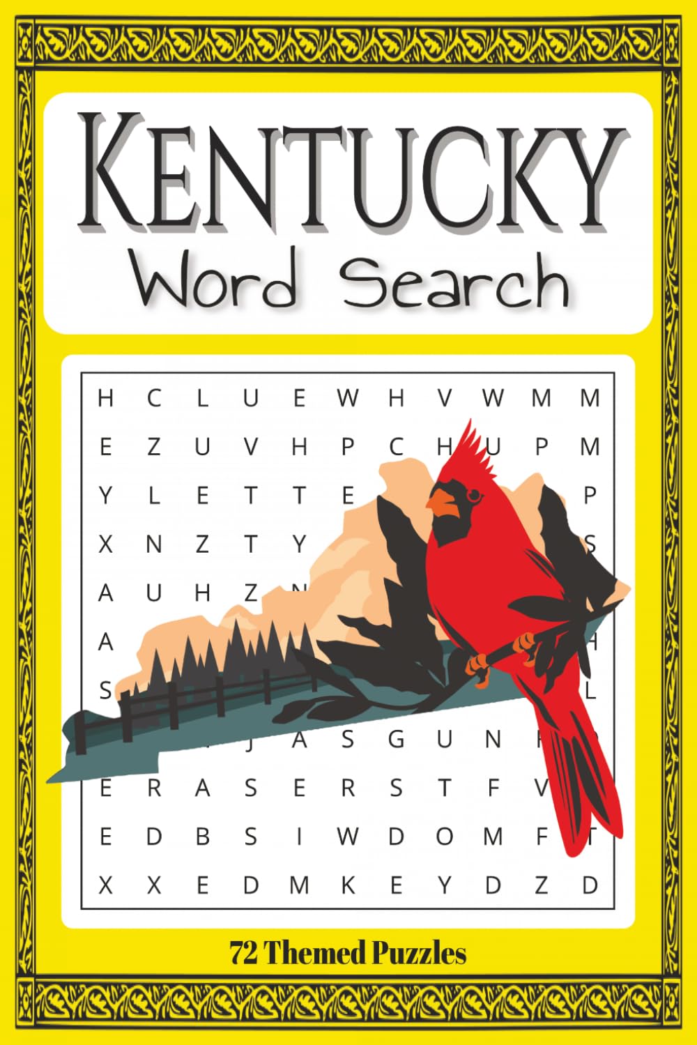 Kentucky Themed Word Search Puzzle Book: Easy To Read Word Find Inspired By The Bluegrass State