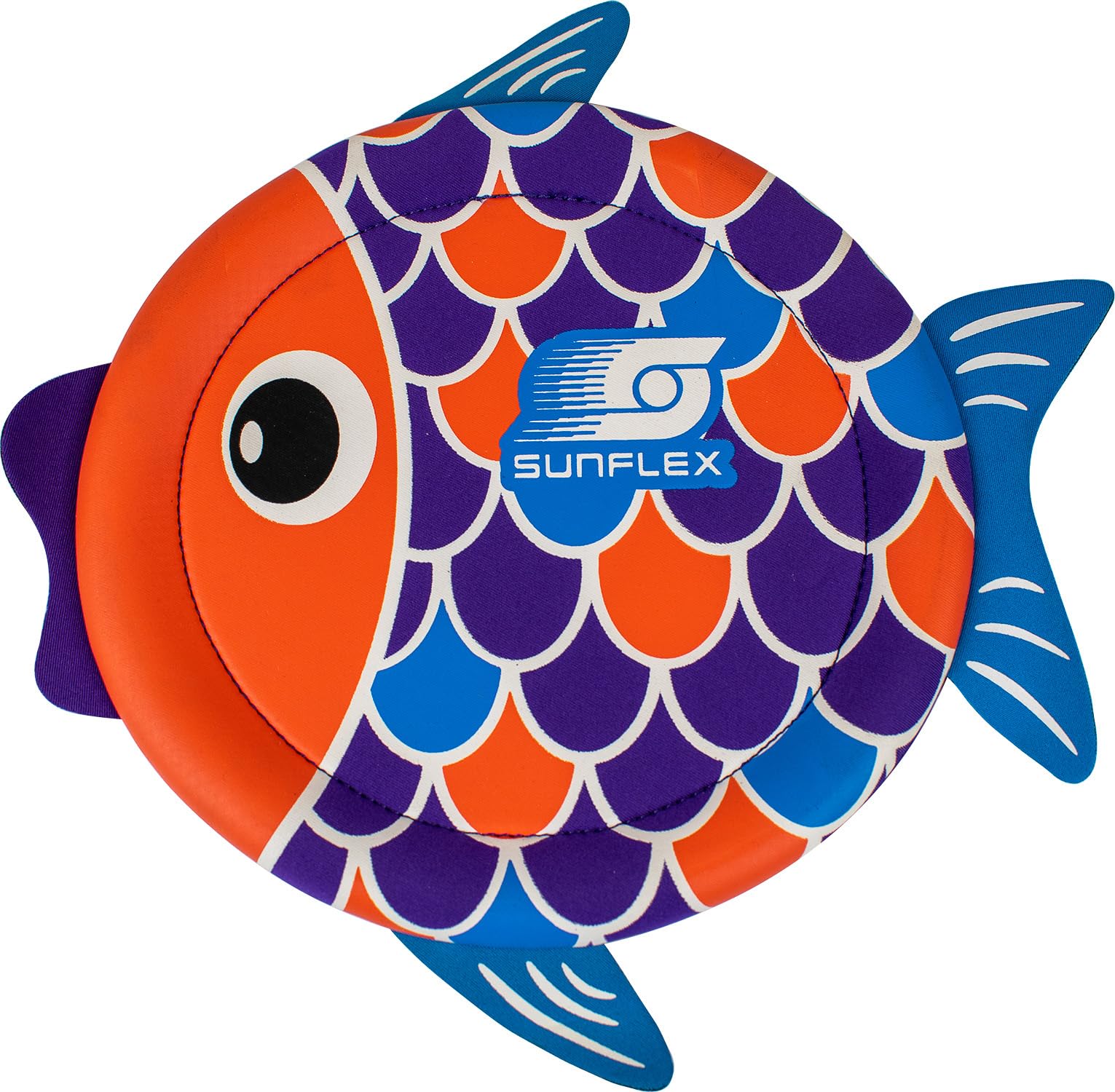 Flying Animals - Flying Turtle and Flying Fish - Neoprene Outdoor Water Toy - UV and Water Resistant Frisbee - Long Distance Flying Disc Beach Toy - Approximately 7.5in Diameter