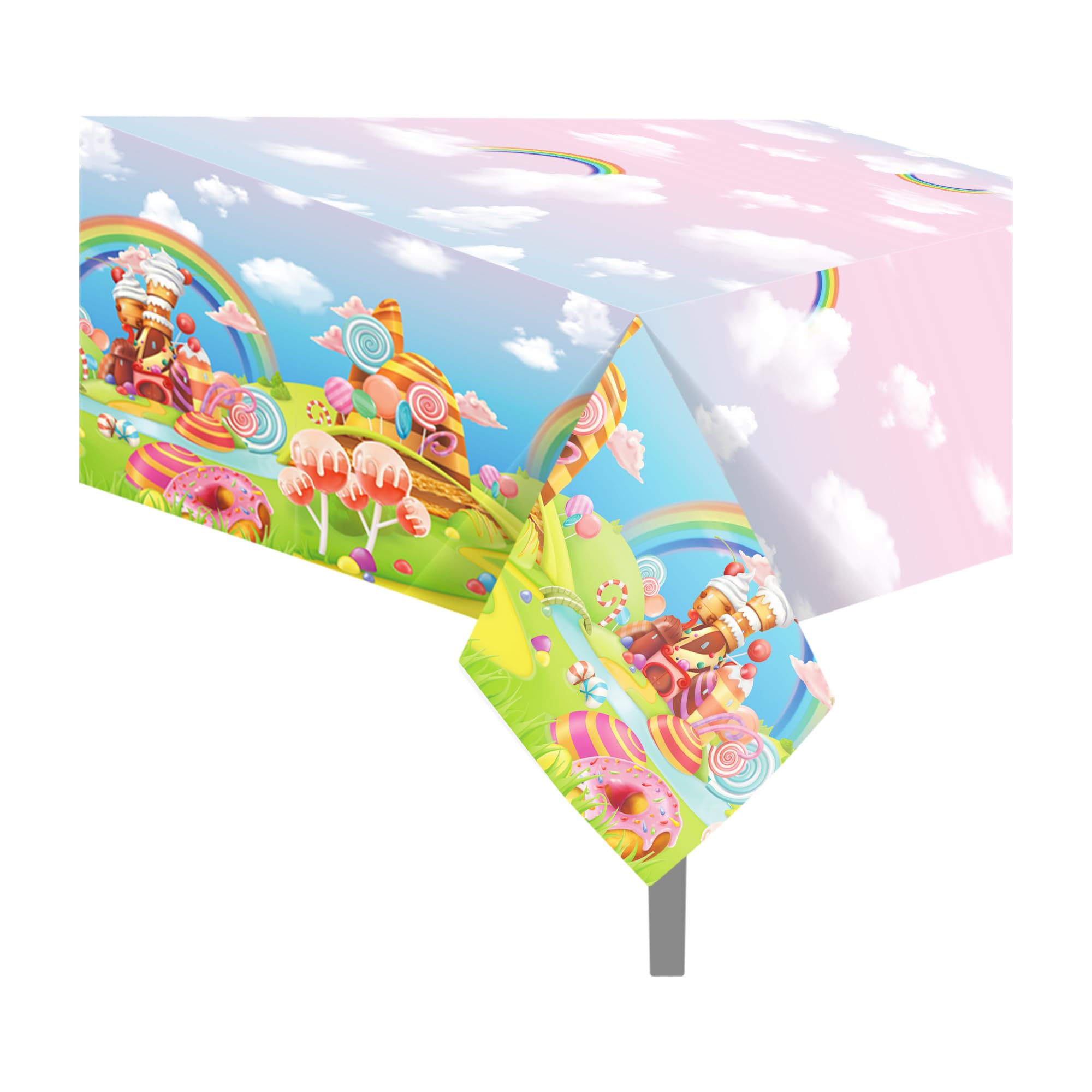 Buy 1 Pieces Candy Castle Party Plastic Tablecloth 54 x 87 Inch