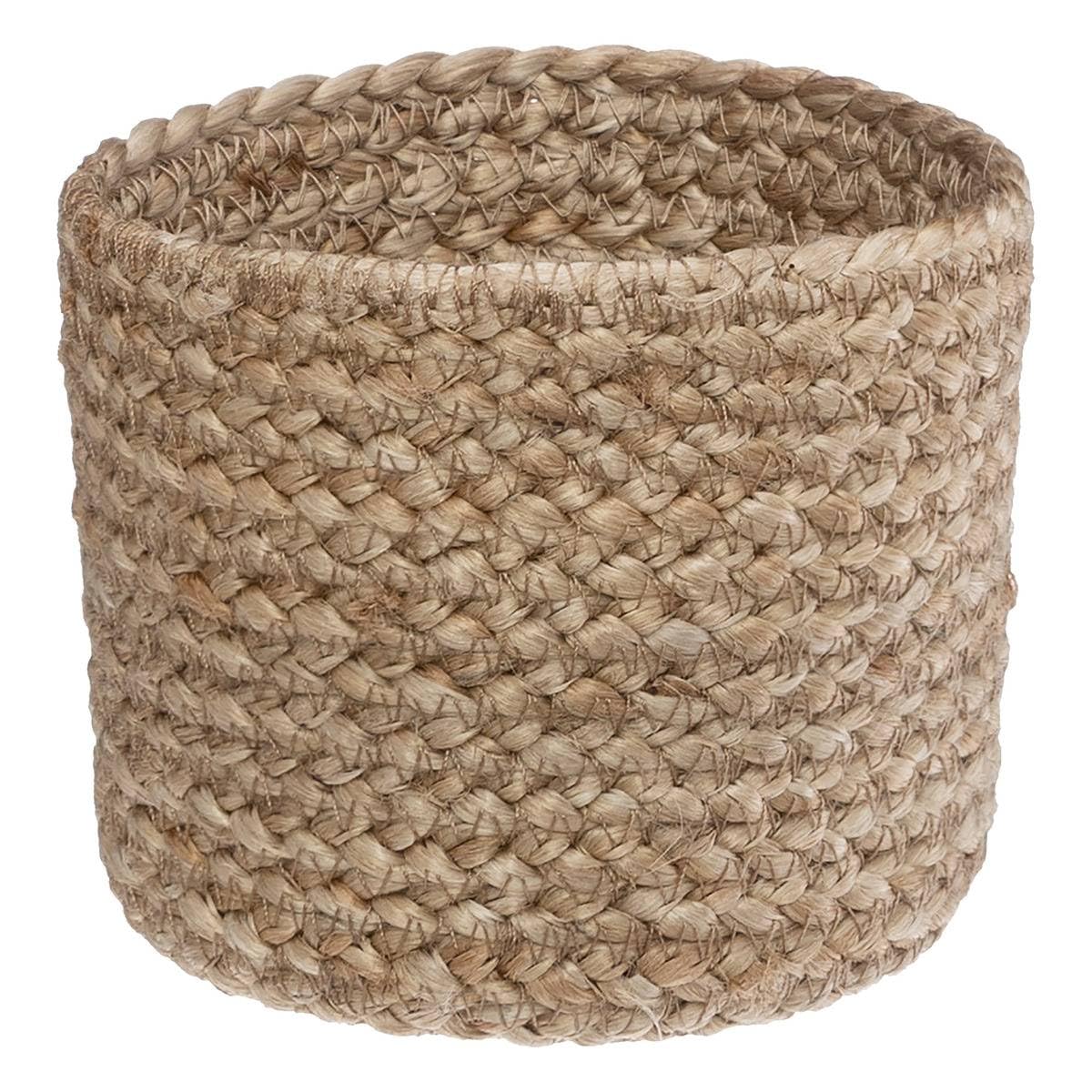 ATMOSPHERA CREATEUR D'INTERIEUR - Set di 3 cesti in juta bianca Jackson D11 16 19cm