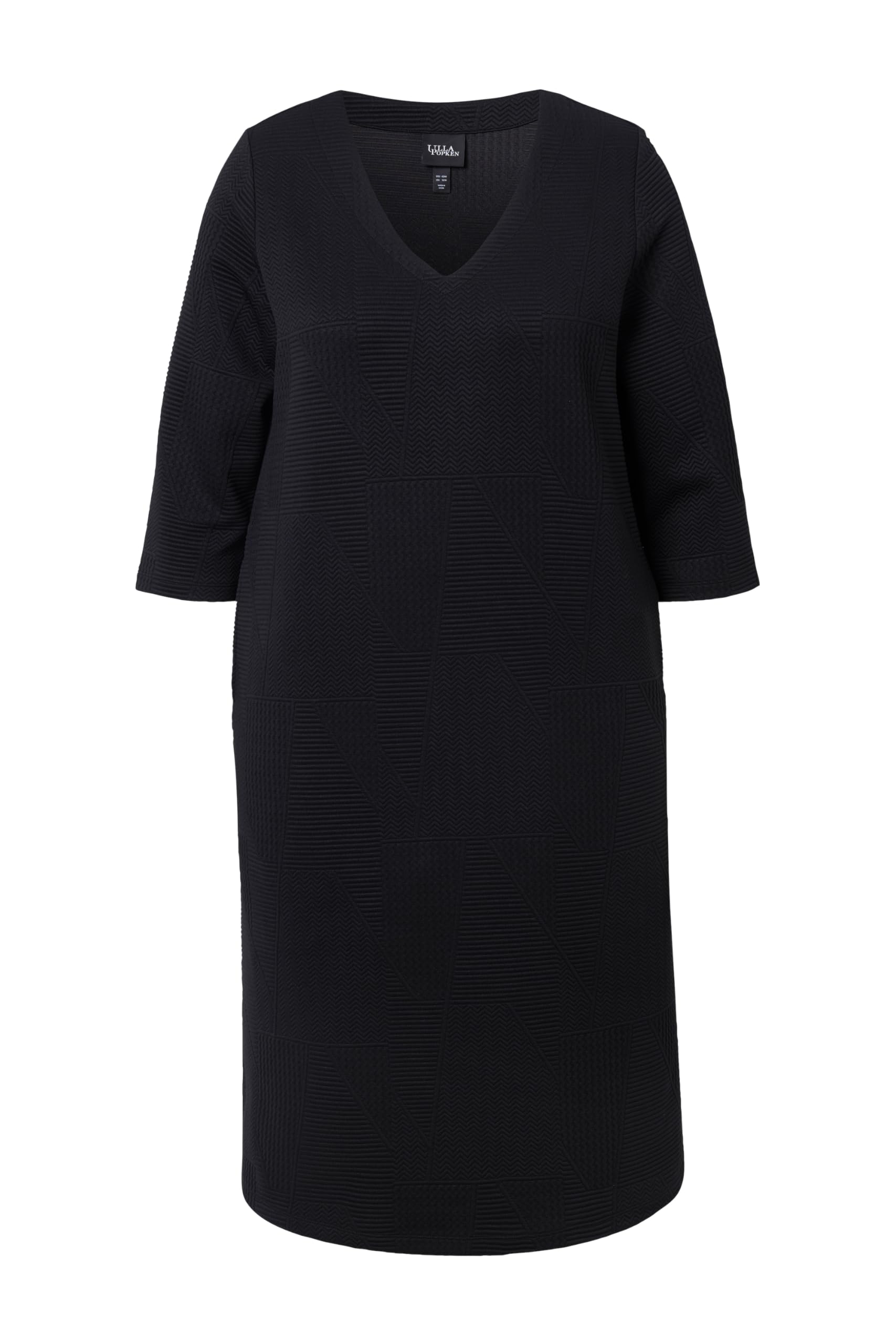 Ulla Popken Sweatkleid, Strukturware Abiti Donna