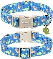 Vista 162 de DOGWONG Collar de perro Airtag de algodón y cáñamo, collar resistente para perros con soporte para Airtag, collares verdes para perros pequeños