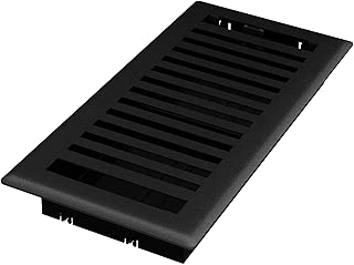 Imperial RG3439 Montezuma Decorative Floor Register, 4 x 10-Inch, Black Iron, 5 Pack - coolthings.us