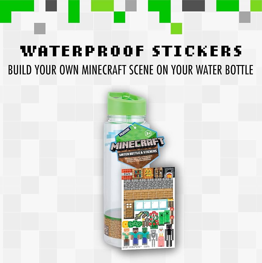 amazon-com-paladone-minecraft-water-bottle-with-bonus-decals-officially-licensed-minecraft-merchandise-sports-outdoors for Free Printable Minecraft Water Bottle Labels Amazon.com: Paladone Minecraft Water Bottle with Bonus Decals | Officially Licensed Minecraft Merchandise : Sports & Outdoors for Free Printable Minecraft Water Bottle Labels