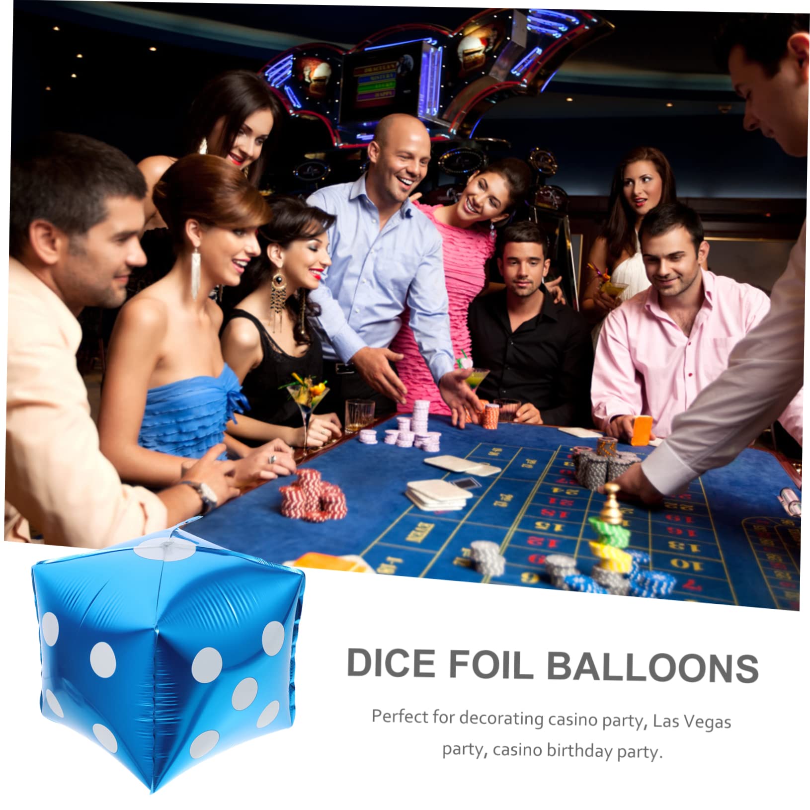 Alipis 50piezas Globos De Dados De Para Decoración De Fiesta Para Noches Celebraciones