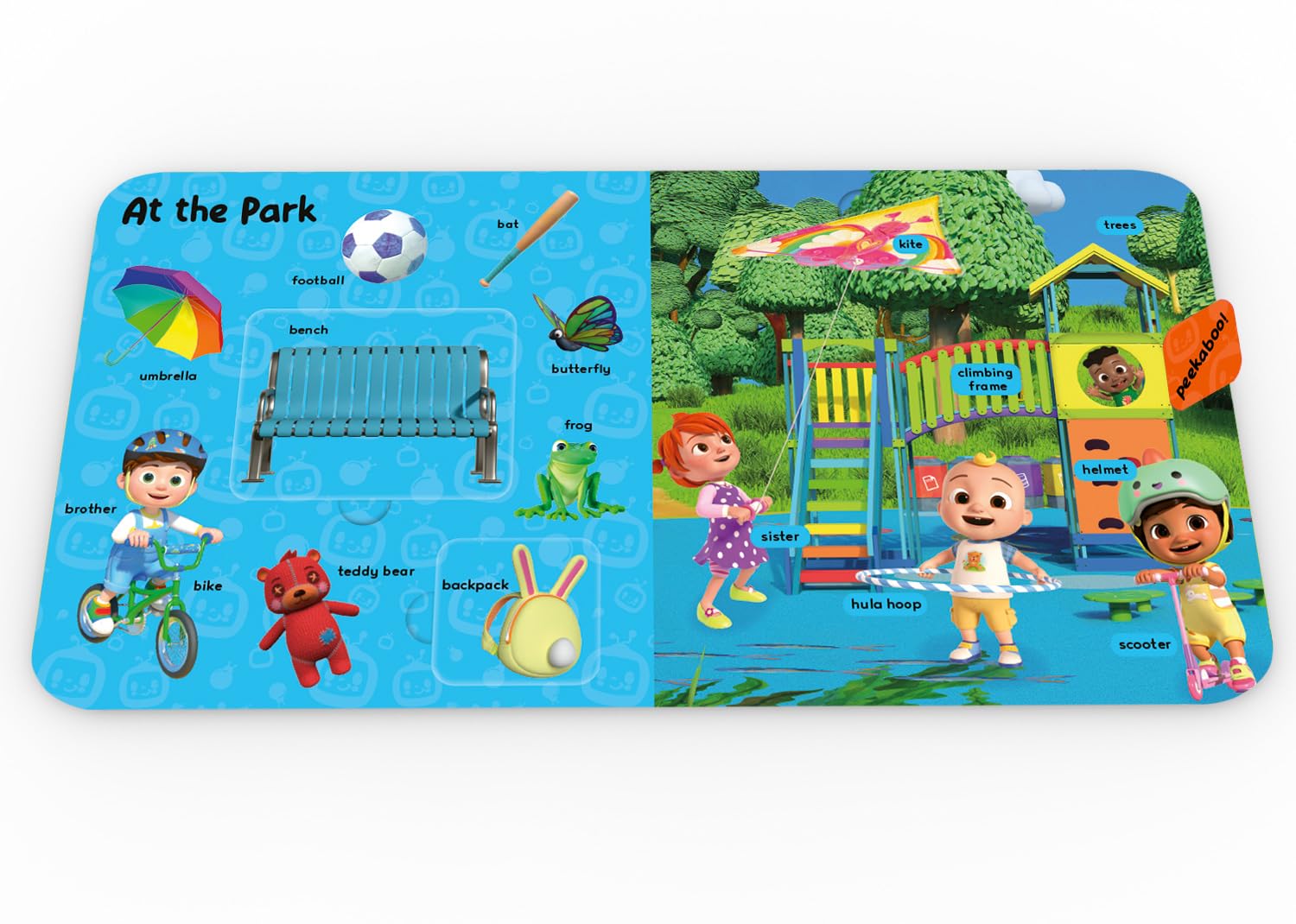 CoComelon First 100 Words Lift-the-Flap Book: A fun early learning board book with lots of flaps to lift! Perfect gift for children aged 1, 2, 3 years