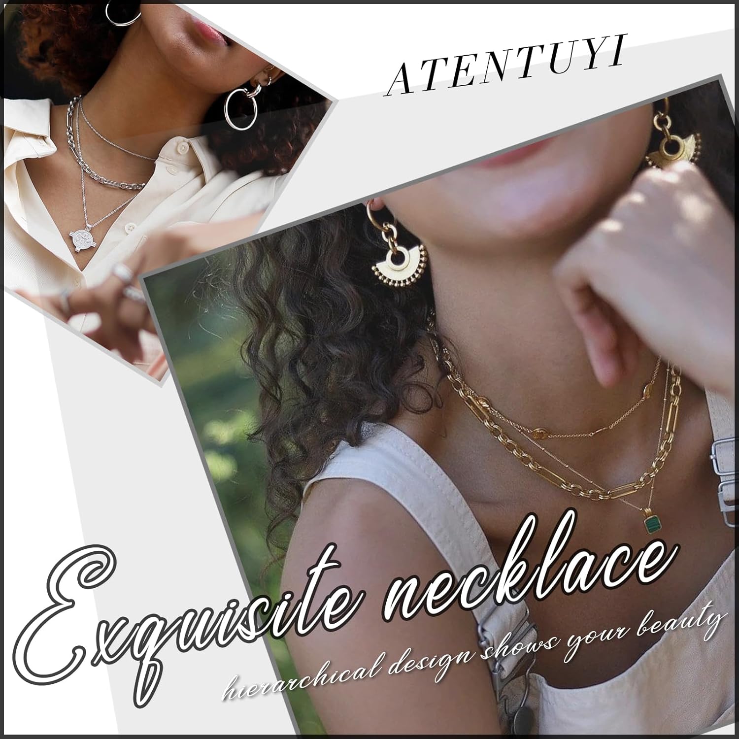 Boho Lace Choker Necklace Sapphire Heart Pendant Necklace Blue Short Lace Necklace Hollow Lace Flower Collar Necklace Jewelry for Women - Image 6