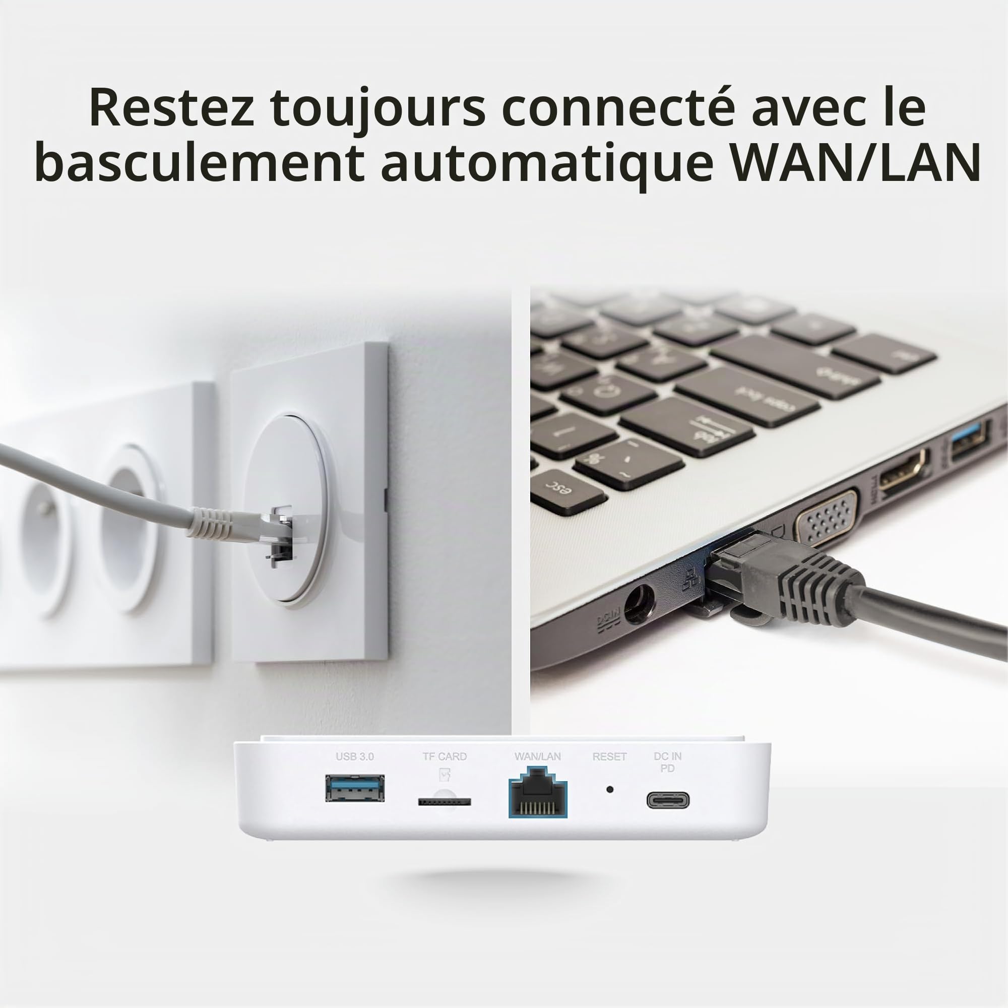 D-Link DBR-330 Routeur de Voyage Wi-FI 6 AX3000 – Hotspot Gigabit Double Bande Portable, Accès Sécurisé VPN, Alimentation USB-C, Partage de Fichiers microSD/USB, Prise en Charge WISP & Hotspot 4G/5G
