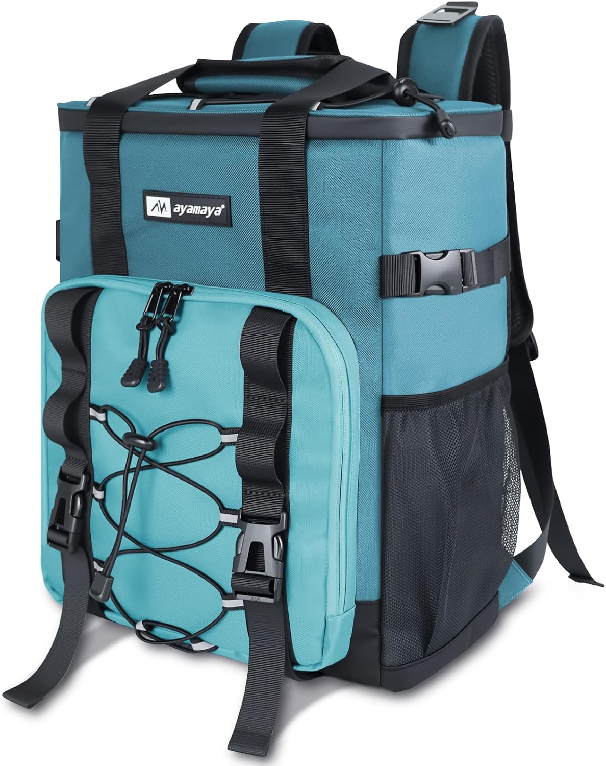 Cooler Backpack, AYAMAYA 24 Cans Insulated Lunch Backpack Cooler Leakproof, Keeps Hot/Cold for Up to 16 Hours, Lightweight Waterproof Beach Travel Camping Cooler Bag for Men and Women