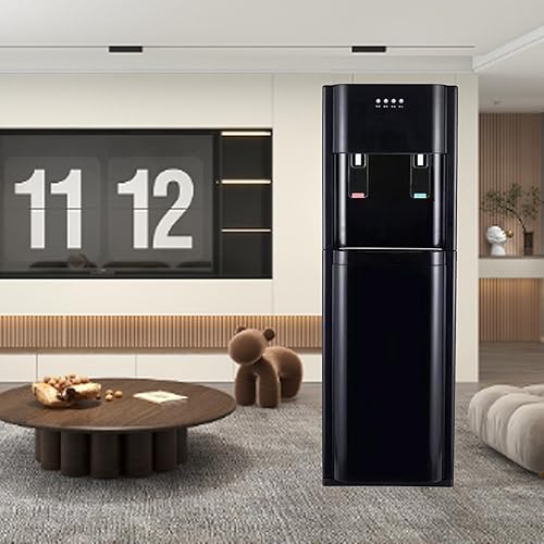 Miniatura 11 de Hielo + agua caliente doble boquilla enfriador de agua sistema de carga inferior con acceso rápido para bebidas, comidas y uso diario, color