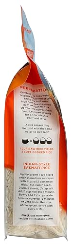 Vista 7 de LOTUS FOODS Arroz Basmati blanco orgánico, 30 OZ