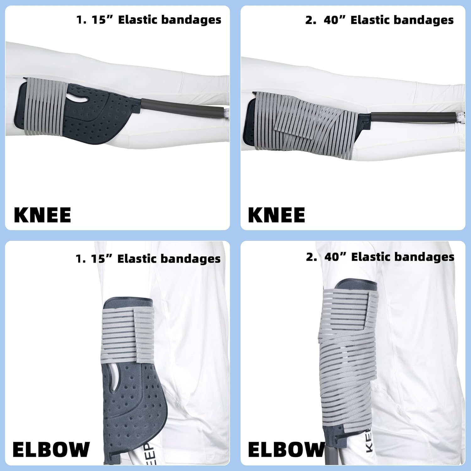 IRONSTAR 17QT Cold Therapy Machine, Portable Cryotherapy Pain Relief System with Universal Pad, Machine with Programmable Timer, Ideal for Knees, Shoulders, Elbow, Ankles, Wrist, Cervical&Back