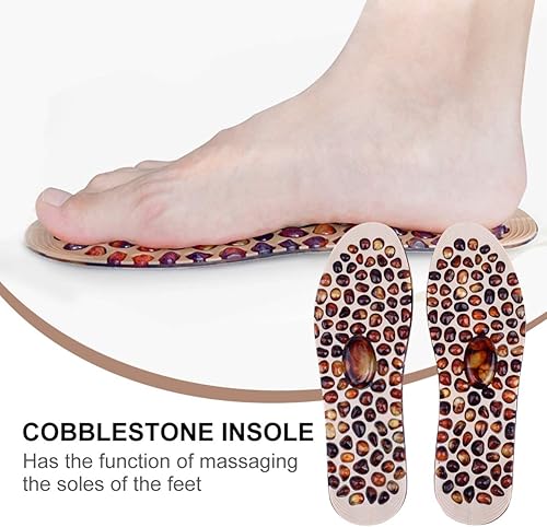 Miniatura 3 de Healifty Plantillas de masaje de pies con forma de adoquín de goma, cómodas plantillas para zapatos para hombres, ideales para uso diario, relajación