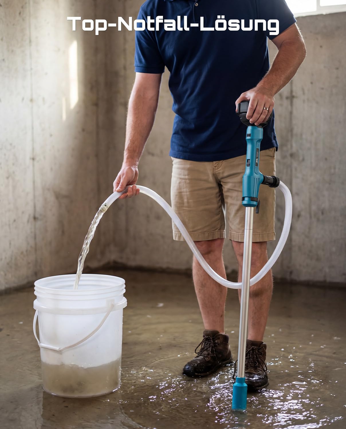 Seesii Pompa di trasferimento senza fili per acqua/diesel