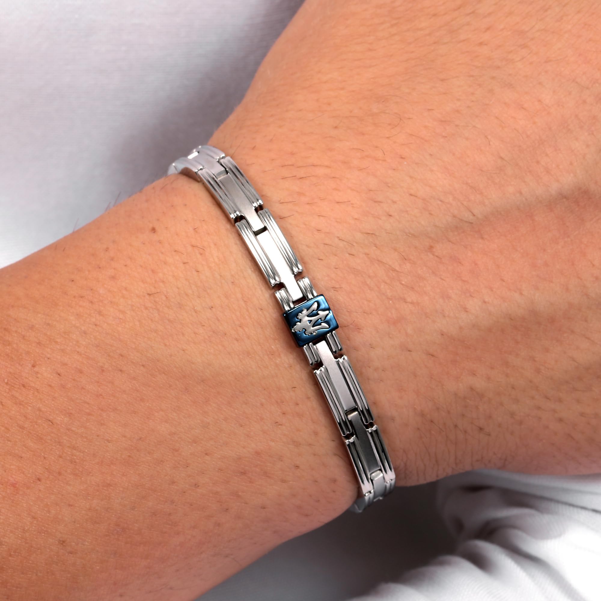Maserati JEWELS Pulsera Hombre de Acero, PVD azul - JM420ATK03