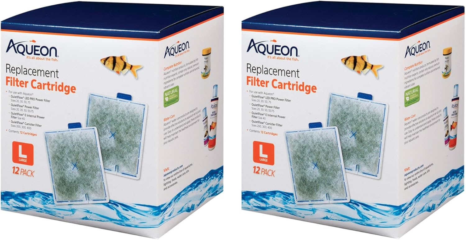 Aqueon Replacement Filter Cartridge Large 24 Count