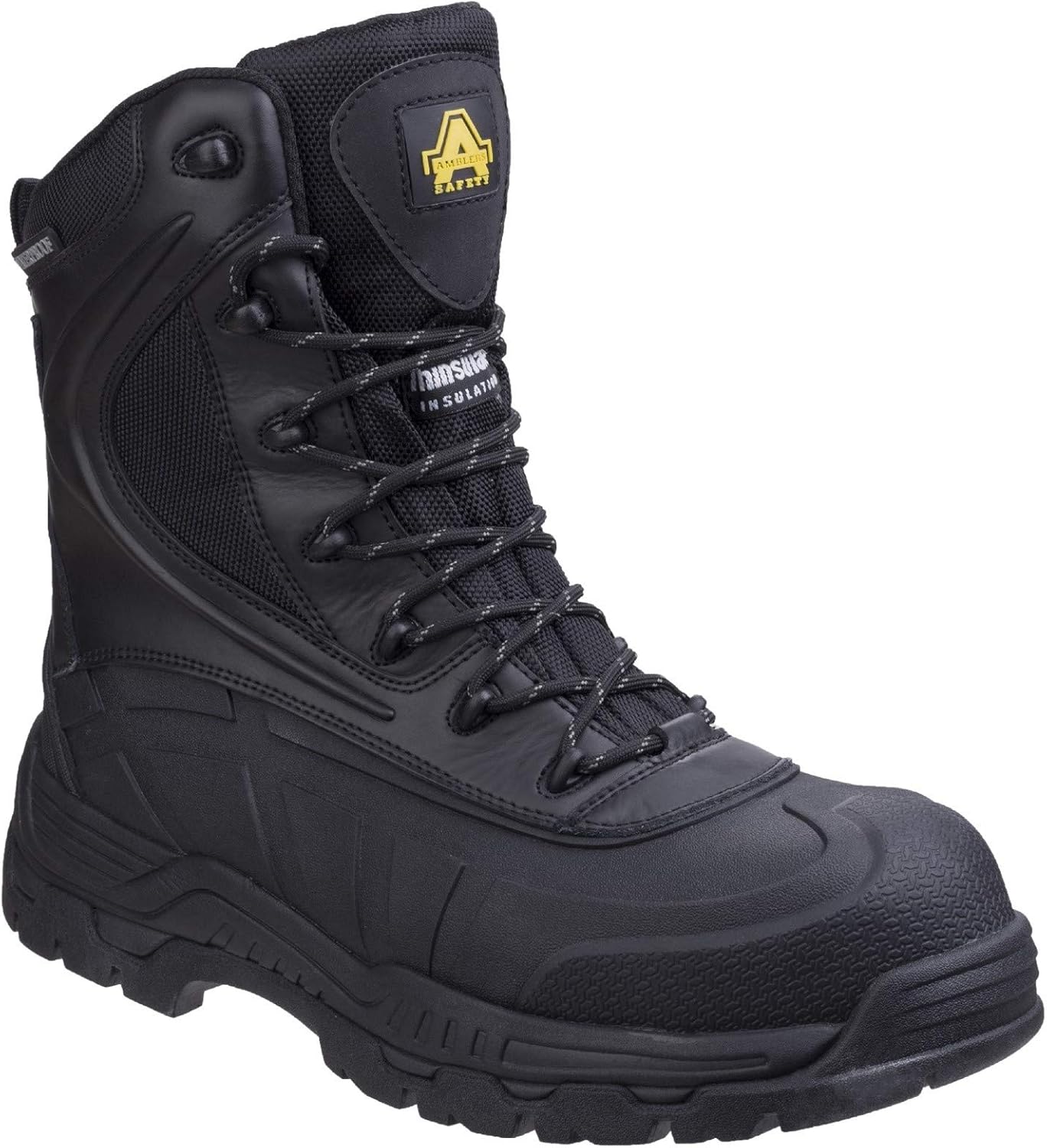 Amblers Safety Mens AS440 Hybrid Metal Free Hi-Leg Waterproof Safety Boot Black Size UK 5 EU 38