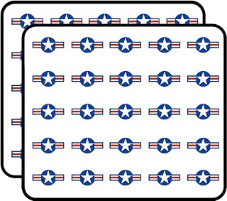 US Air Force Roundel Shaped (USAF Plane Star) Sticker for Scrapbooking, Calendars, Arts, Kids DIY Crafts, Album, Bullet Journals