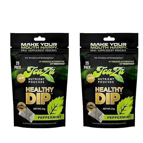 Vista 64 de Teaza Bolsas energéticas a base de hierbas, para masticar tabaco, alternativa sin nicotina, tabaco alternativo y inmersión saludable, sabor tropical