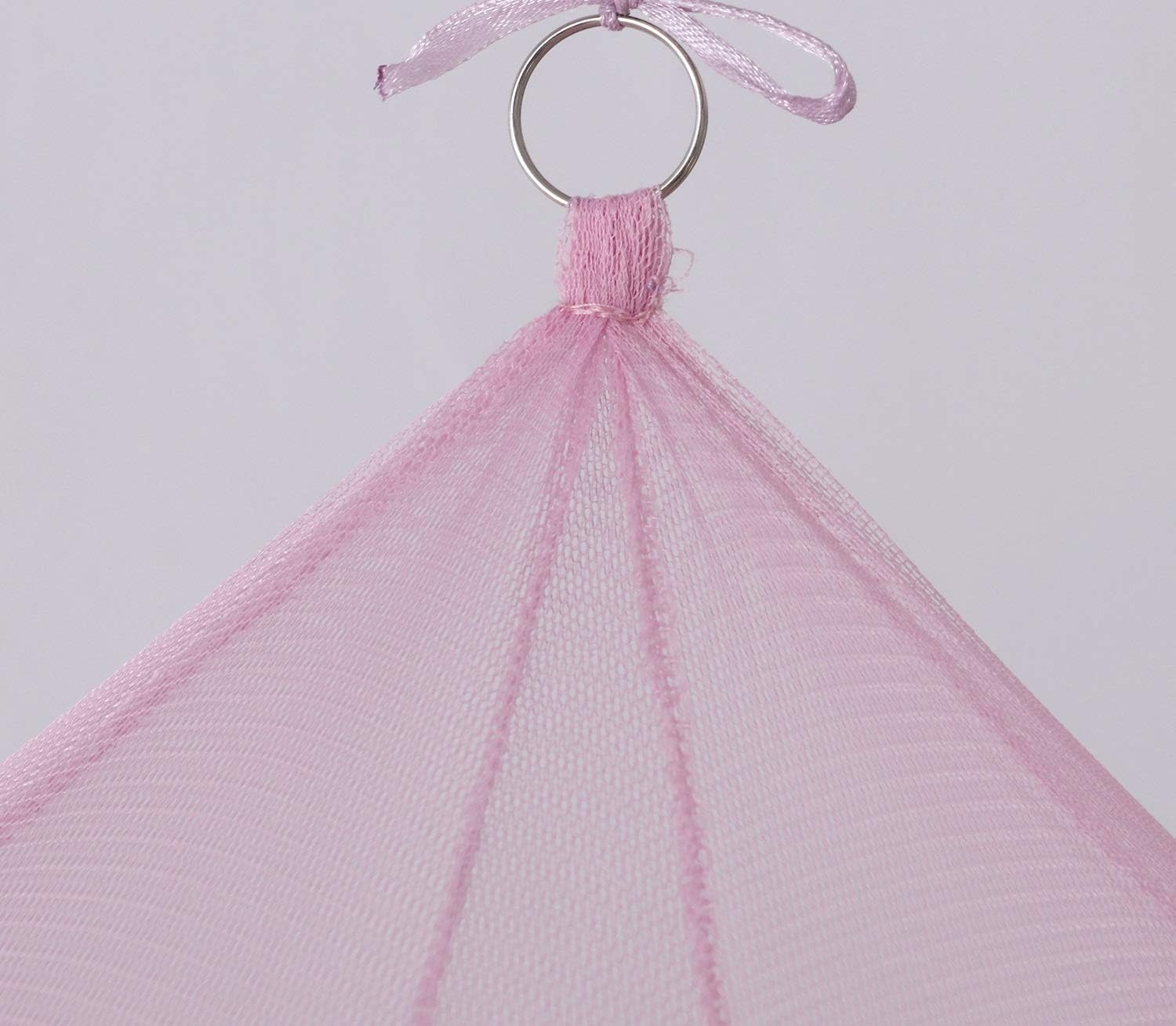 OctoRose Butterfly Pink Glow in The Dark Bed Canopy Hanging Curtain Drapes Netting Fits Crib to Calking. 23" Diameter on top, 98" Hight, 472" Bottom Circumference