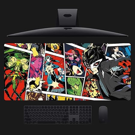 Amazon アニメマウスパッド ペルソナ5 大型マウスパッド ゲーミング キーボードパッド アニメ マウスパッド 疲労軽減滑り止めラバー 超大型 防水 マウスパッド800 300 3mm 900 400 3mm ペルソナ5 主人公a 800 300 3mm Meipinpai マウスパッド 通販